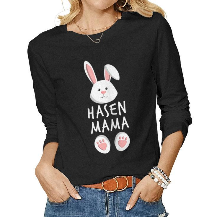 Rabbit Mum Family Partner Look Easter Bunny Easter For Women Women Long Sleeve T-shirt