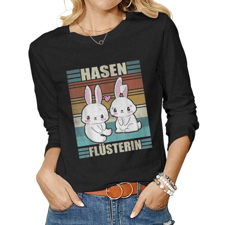 Rabbit Whispering Cute Rabbit Mum Rabbit For Women Women Long Sleeve T-shirt