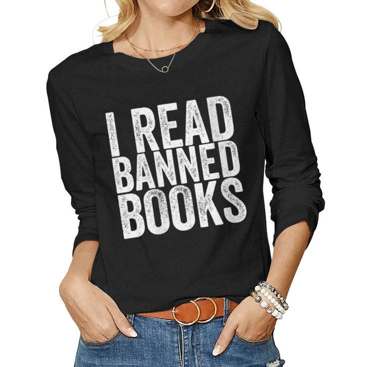 I Read Banned Books Protest Women Long Sleeve T-shirt