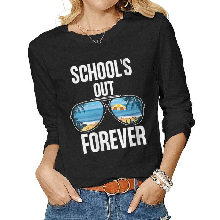 Schools Out Forever Senior 2021 Last Day Of School Women Long Sleeve T-shirt
