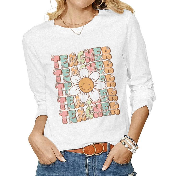 Teacher Off Duty Last Day Of Schools Out For Summer Holiday Women Long Sleeve T-shirt