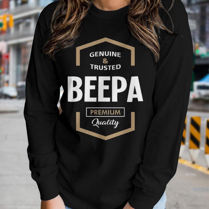 Beepa Grandpa Gift Genuine Trusted Beepa Quality Women Graphic Long Sleeve T-shirt Gifts for Her