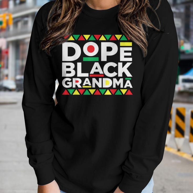 Dope Black Grandma Matter Black History Month Pride Gift Gift For Women Women Graphic Long Sleeve T-shirt Gifts for Her