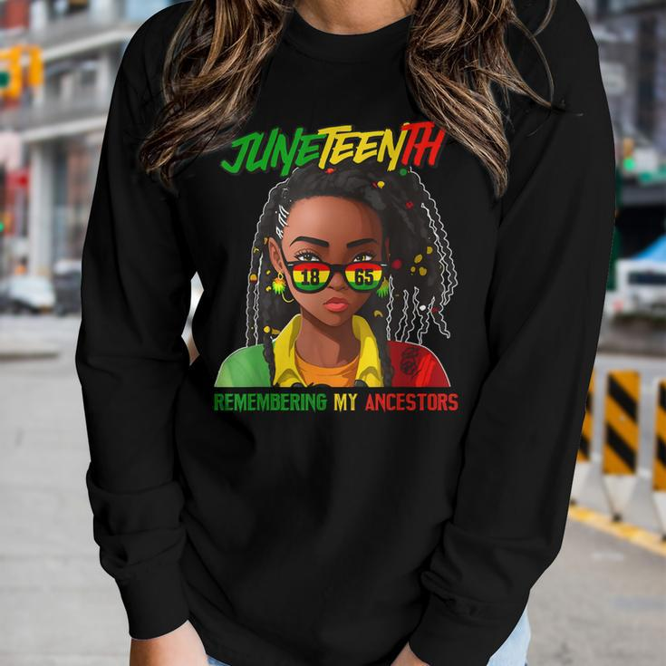 Junenth Locd Hair Remembering My Ancestor For Men Women Women Graphic Long Sleeve T-shirt Gifts for Her