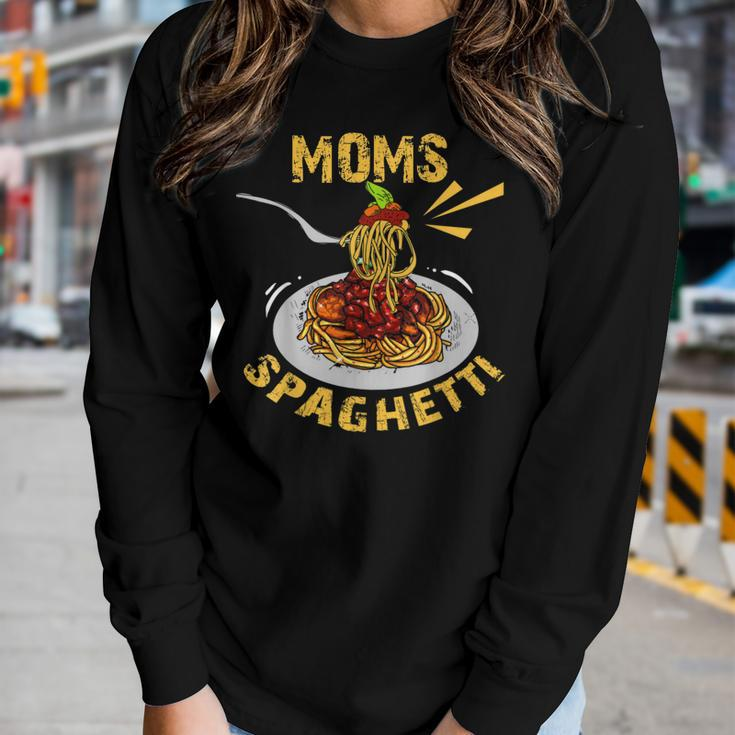 Moms Spaghetti Food Lovers Novelty For Women Women Long Sleeve T-shirt Gifts for Her