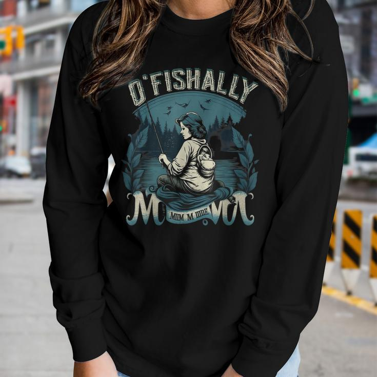 Ofishally The Best Mama Fishing Rod Mommy For Women Women Long Sleeve T-shirt Gifts for Her