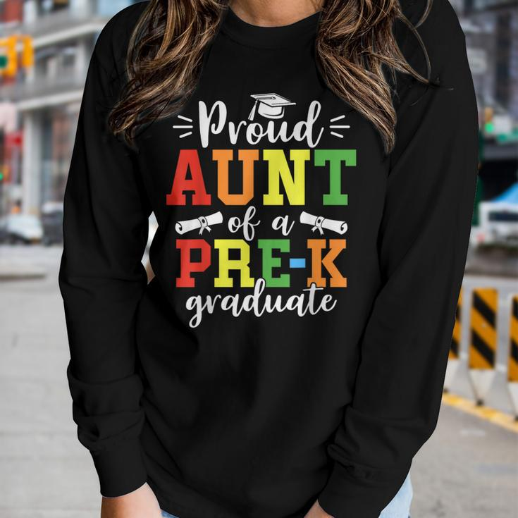 Proud Aunt Of A Prek 2023 Graduate Graduation Class Of 2023 Women Long Sleeve T-shirt Gifts for Her