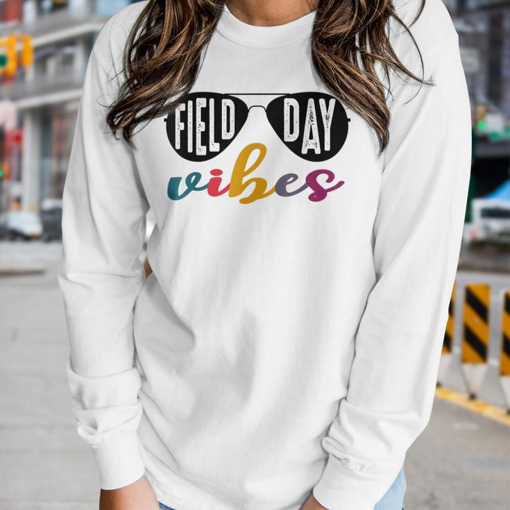 Field Day Vibes 2022 Last Day Of School Field Day Teacher Women Long Sleeve T-shirt Gifts for Her