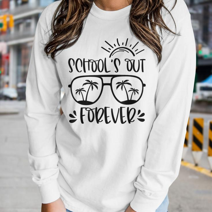 Schools Out Forever Teacher Student Last Day Of School Women Long Sleeve T-shirt Gifts for Her