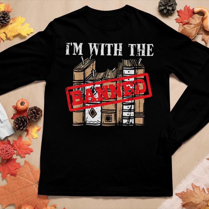 Im With The Banned Books For A Literature Teacher Women Long Sleeve T-shirt Unique Gifts