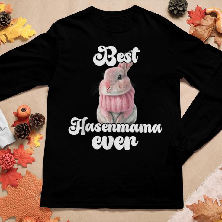 Best Rabbit Mama Ever Retro Winter Rabbit Mum For Women Women Long Sleeve T-shirt Unique Gifts