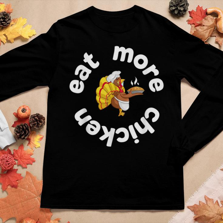 Eat More Chicken  Keep Calm And Eat Chicken  Gift For Women Women Graphic Long Sleeve T-shirt Personalized Gifts