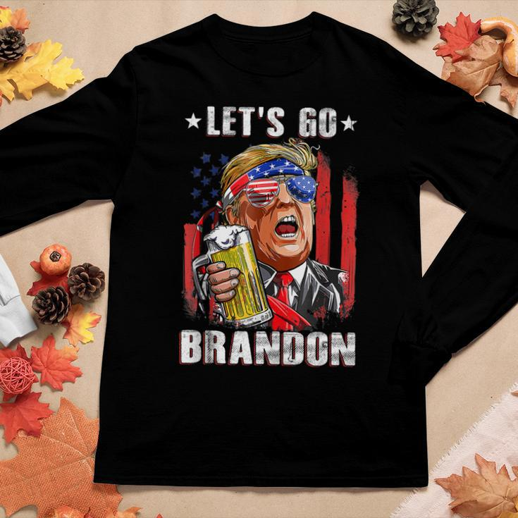 Lets Go Beer Brandon Happy 4Th Of July Trump Beer Women Long Sleeve T-shirt Unique Gifts