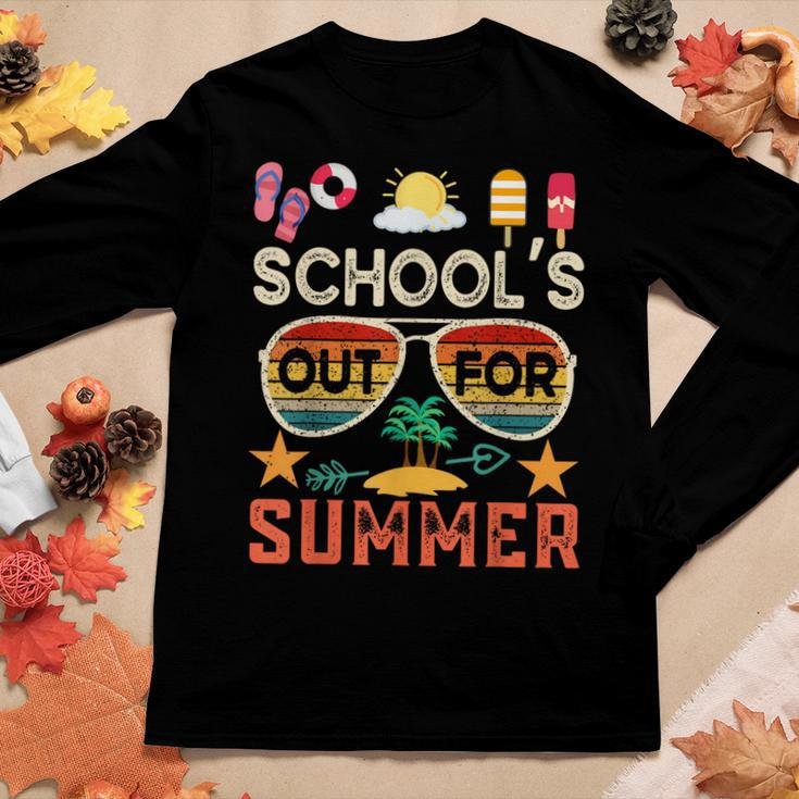 Last Day Of Schools Out For Summer Vacation Teachers Women Long Sleeve T-shirt Unique Gifts