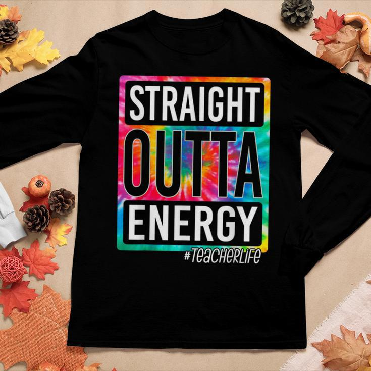 Paraprofessional Straight Outta Energy Teacher End Of Year Women Long Sleeve T-shirt Unique Gifts