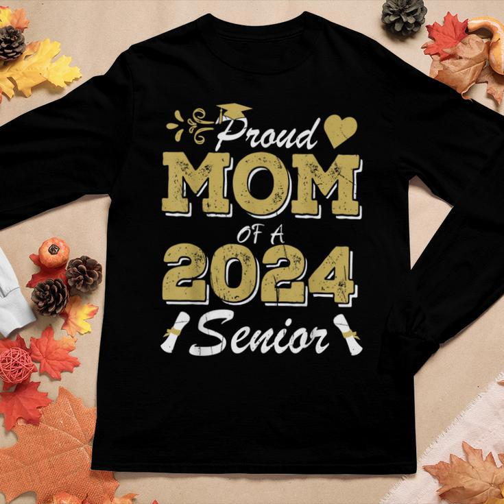 Proud Mom Of A Senior 2024 Class Of 2024 Mom Of A Senior Women Long Sleeve T-shirt Unique Gifts