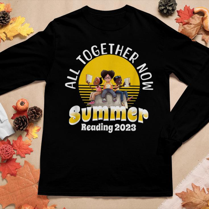 All Together Now Summer Reading 2023 Librarian Teacher Women Long Sleeve T-shirt Unique Gifts