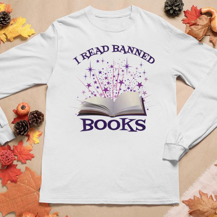 Bibliophile Book Nerd I Read Banned Books Women Long Sleeve T-shirt Unique Gifts