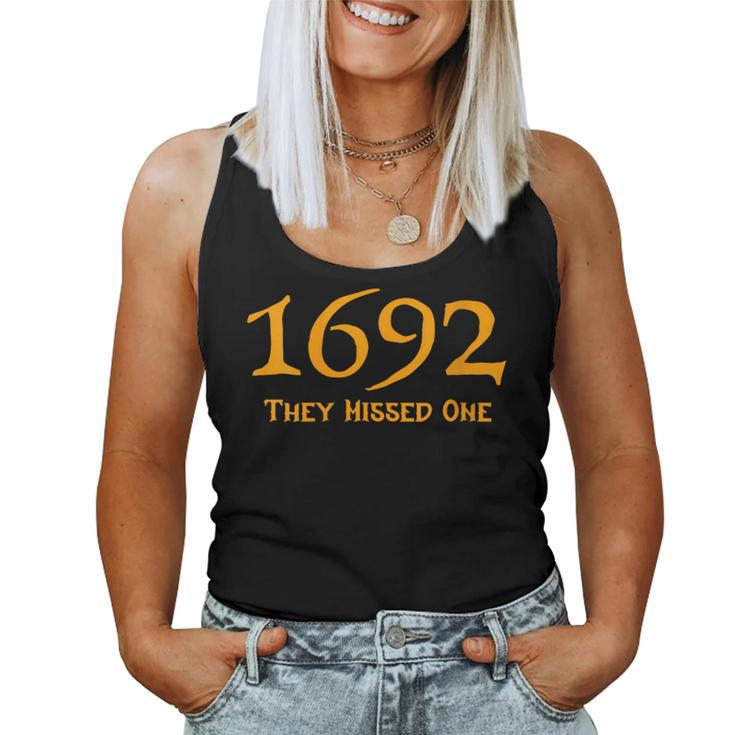 1692 They Missed One Orange Salem Halloween Women Tank Top