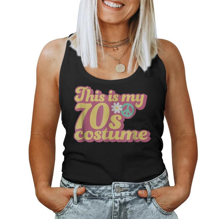 This Is My 70S Costume Flower Power Party Cute Idea 70S Vintage s Women Tank Top