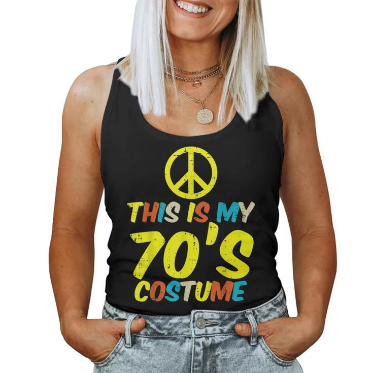 This Is My 70S Costume Retro Vintage Halloween Hippie Women 70S Vintage s Women Tank Top