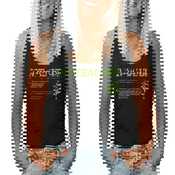 Agriculture Teacher Definition Agriculture Teacher Women Tank Top