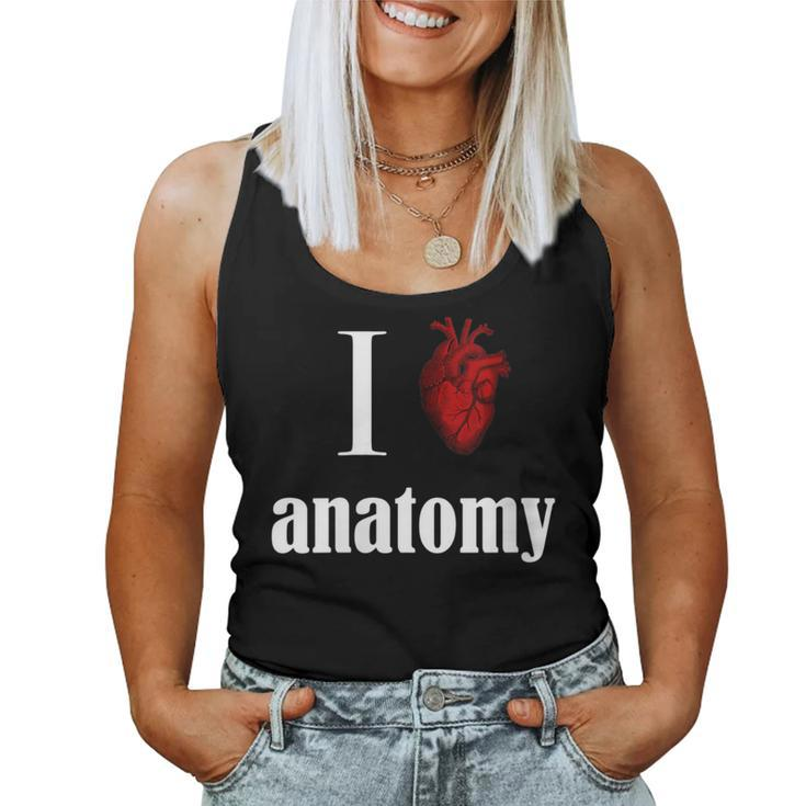 Anatomy I Love Physiology Teacher Mri Cardiac Sonographer Women Tank Top
