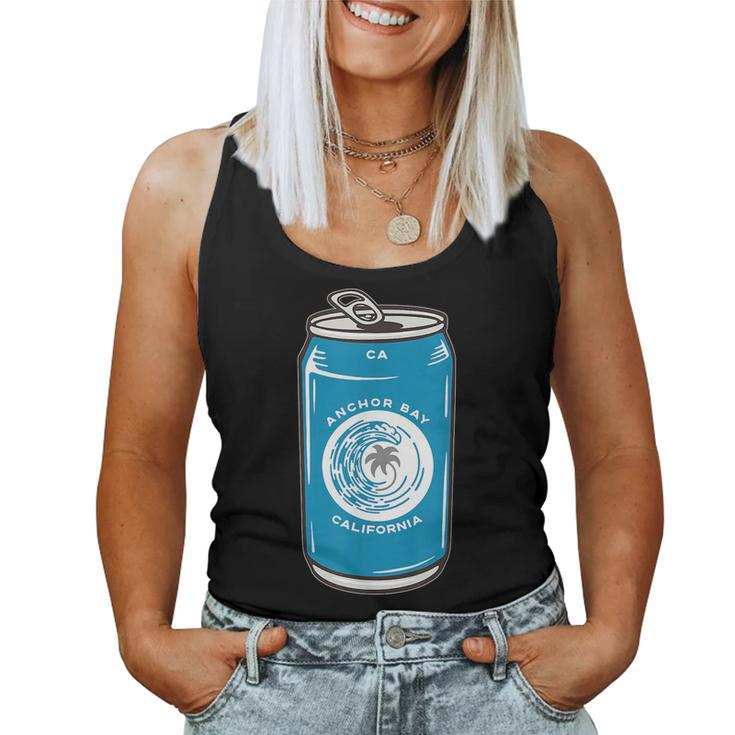 Anchor Bay Ca California Beer Soda Pop Drinking Souvenir Women Tank Top