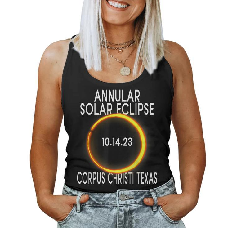 Annular Solar Eclipse 2023 Corpus Christi Texas Women Tank Top