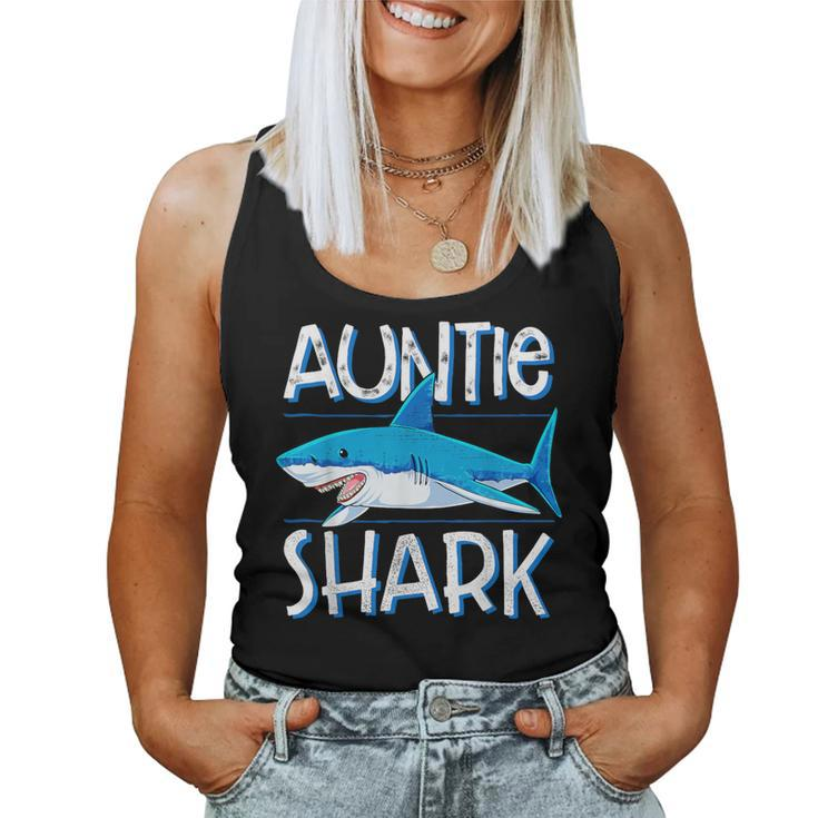Auntie Shark T Family Matching Aunt Jawsome Women Tank Top