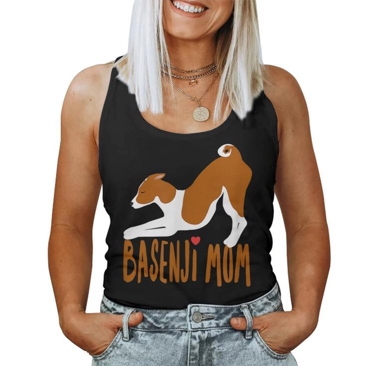 Basenji I Love My Mom -Cute And Fun For Dog People Women Tank Top