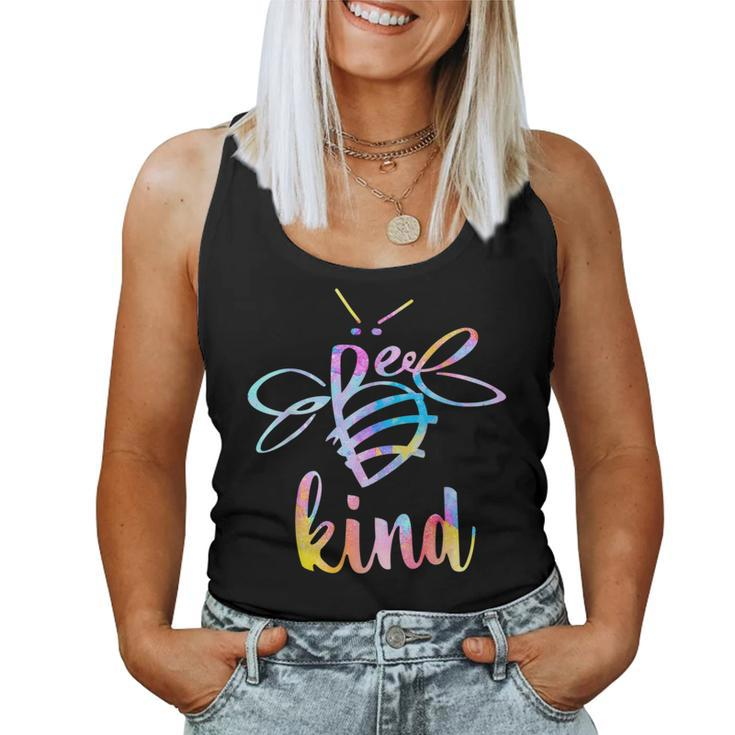 Bee Kind Tie Dye Be Kind Kindness Cute Women Tank Top