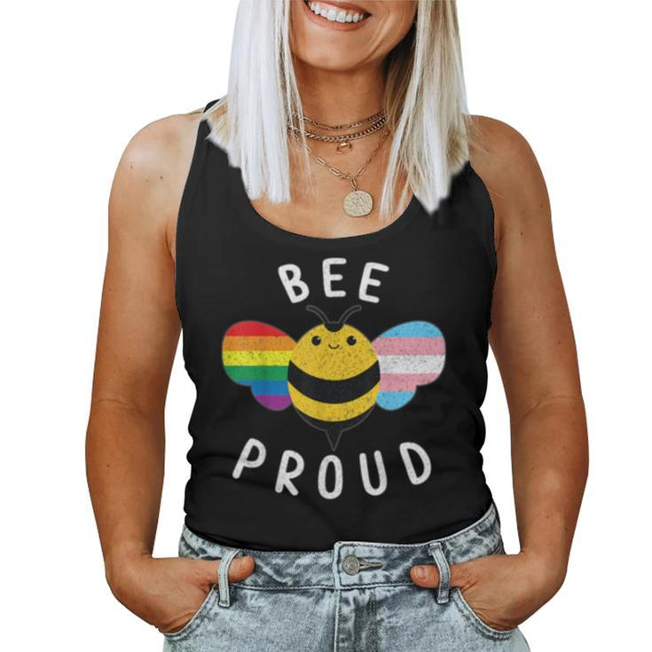 Bee Proud Pride Lgbt Transgender Gay Pride Women Tank Top