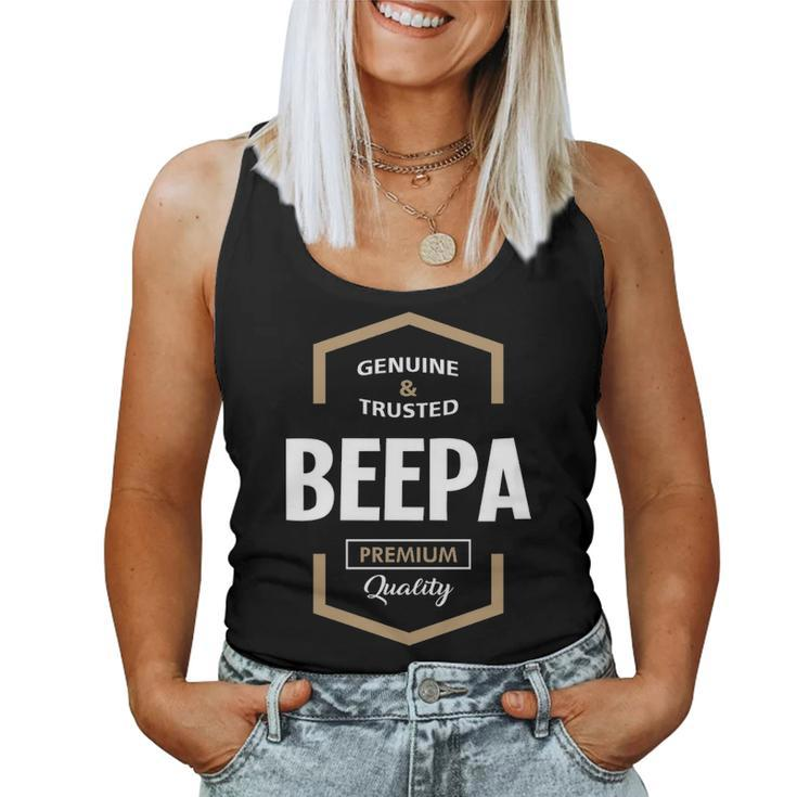 Beepa Grandpa Gift Genuine Trusted Beepa Quality Women Tank Top Weekend Graphic