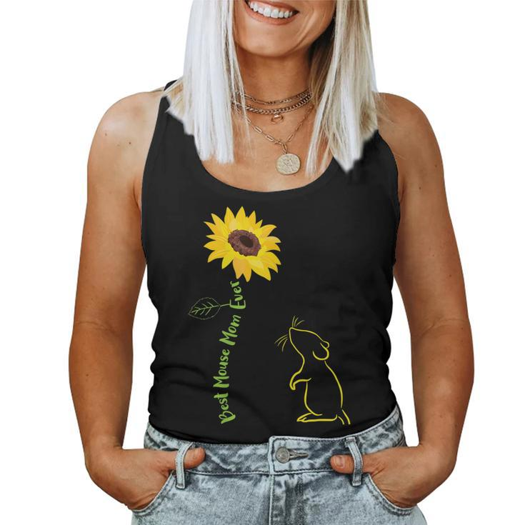 Best Mouse Mom Ever Sunflower Mouse Mama Mouse Mouse For Women Women Tank Top
