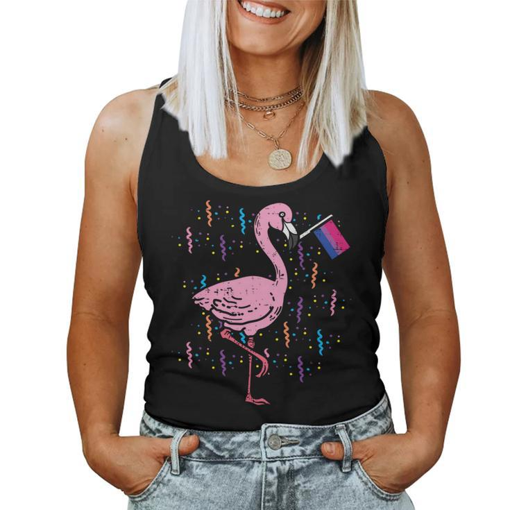 Bisexual Flag Flamingo Lgbt Bi Pride Stuff Animal Women Tank Top