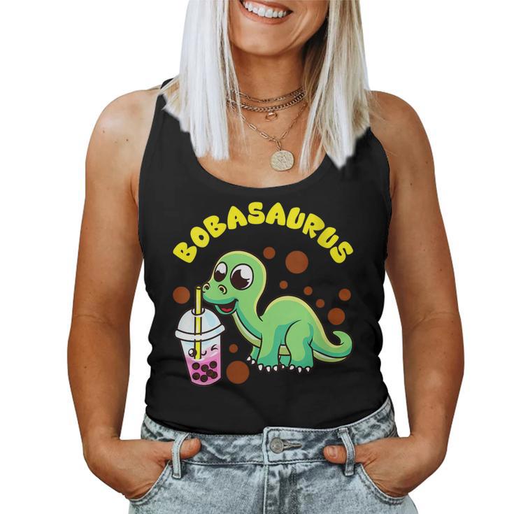 Bobasaurus Cute Bubble Tea Boba Dinosaur Milk Lover Dinosaur Women T ...