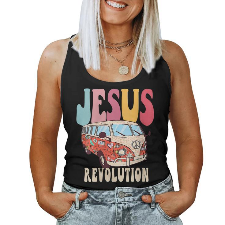 Boho Jesus-Revolution Christian Faith Based Jesus Costume Faith Women Tank Top