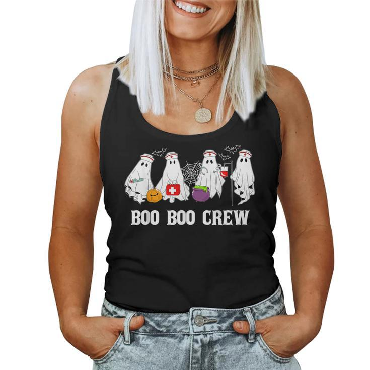 Boo Boo Crew Nurse Ghost Halloween Nursing Women Tank Top