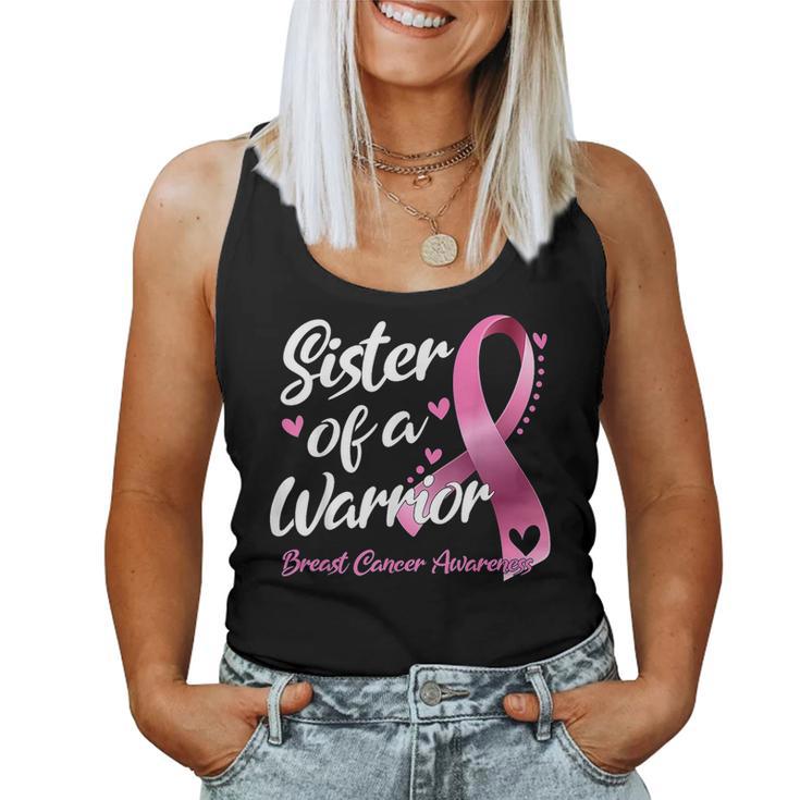 Breast Cancer Fighter Awareness Sister Of A Warrior Women Tank Top