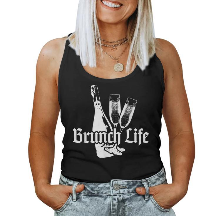Brunch Life T For Family Bff Drinking Women Tank Top