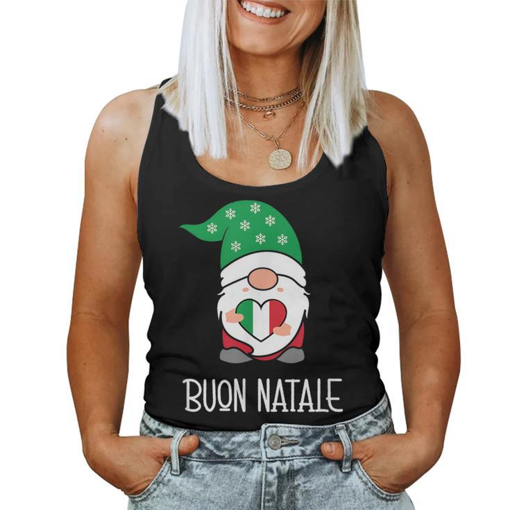 Buon Natale Italian Christmas Gnome Women Tank Top
