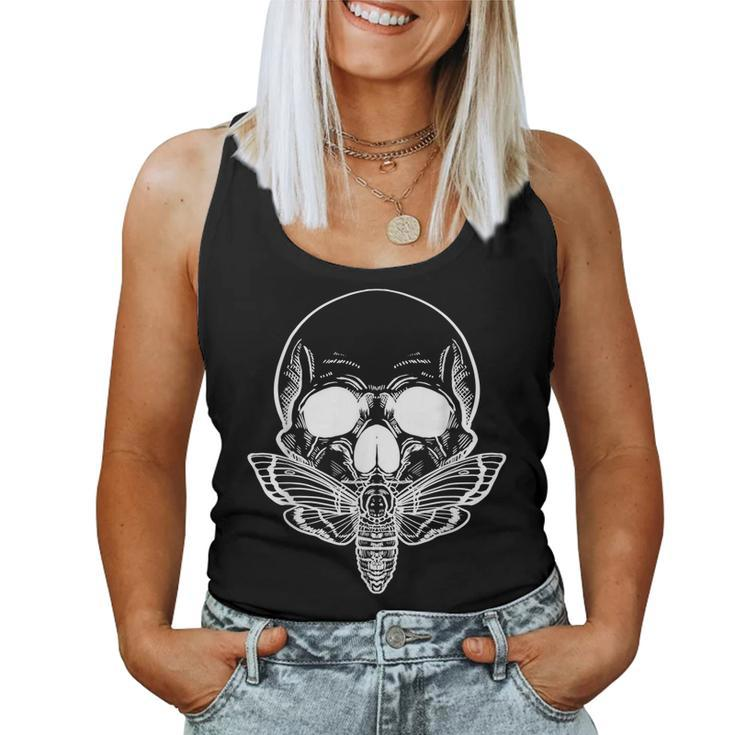 Butterfly Skull Gothic Punk Punk Women Tank Top