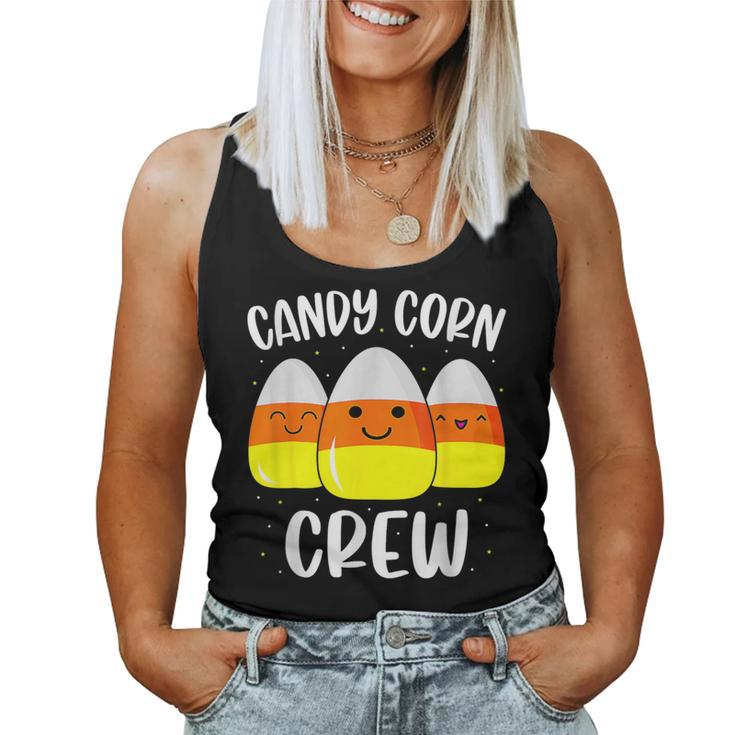 Candy Corn Crew Halloween Costume Friends Women Tank Top
