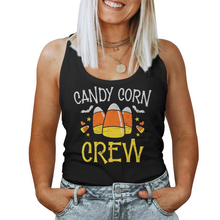 Candy Corn Crew Halloween Party Spooky Season Women Tank Top