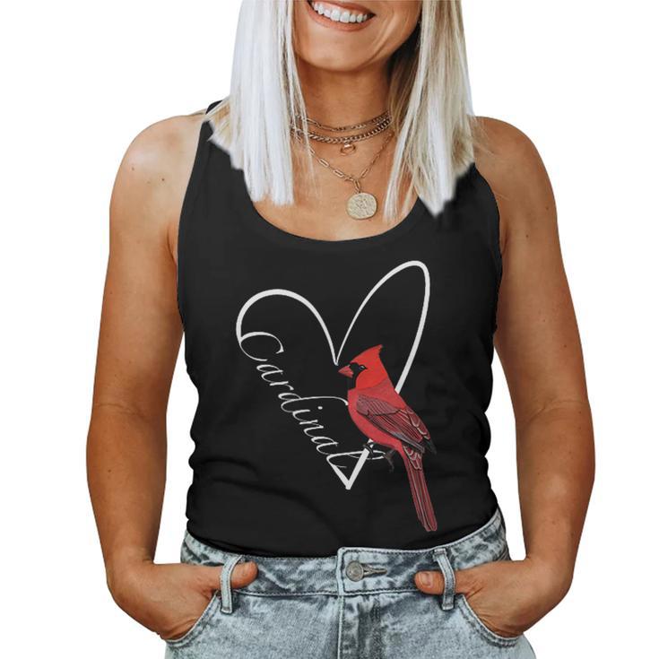 Cardinal Bird Birdlover Birdwatcher Animal Biologist Women Tank Top