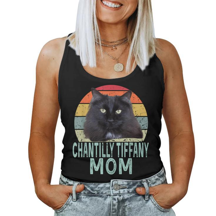 Chantilly-Tiffany Cat Mom Retro Vintage Cats Heartbeat Women Tank Top