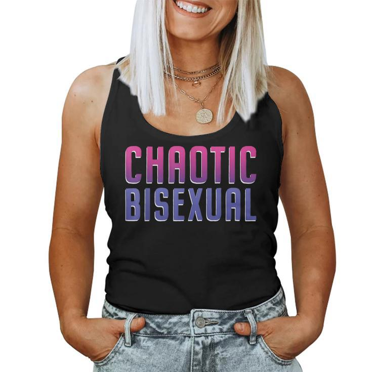 Chaotic Bisexual Bi Pride Flag Lgbt Rainbow Bisexuality Women Tank Top
