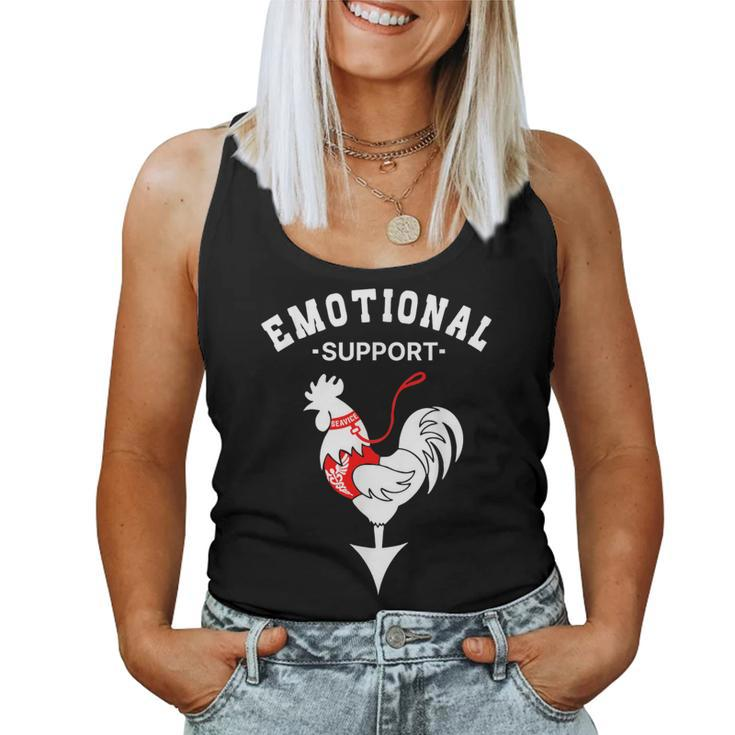 Chicken Emotional Support Cock Women Tank Top