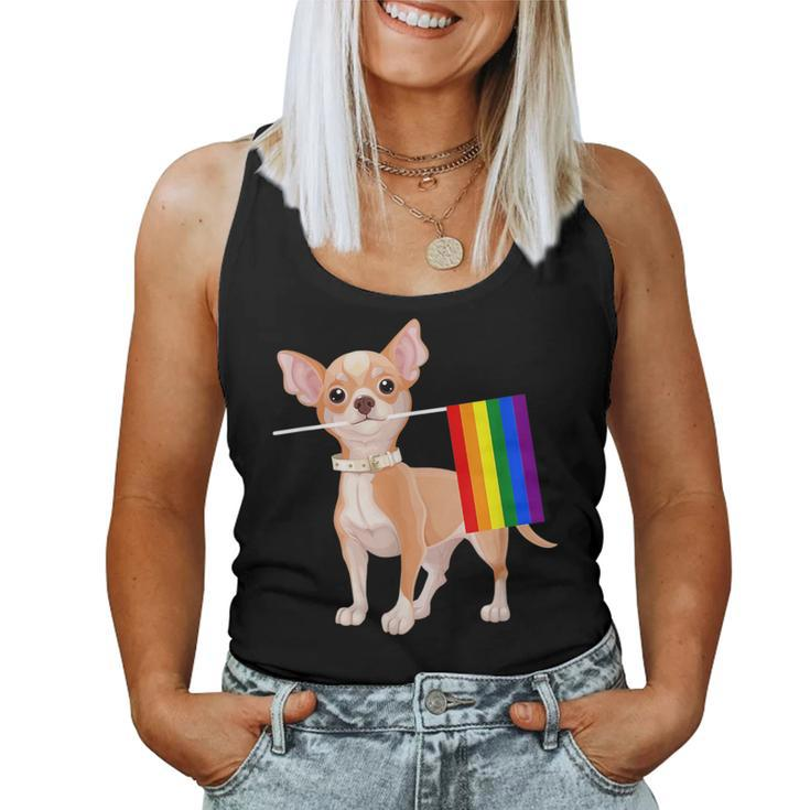Chihuahua Lgbtq 2018 Rainbow Gay Lesbian Pride Women Tank Top